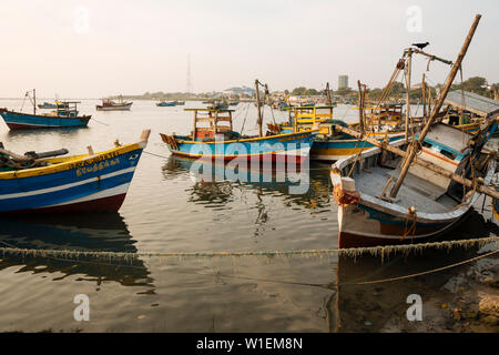 Jaffna Harbour at sunset, Jaffna, Northern Province, Sri Lanka, Asia Stock Photo