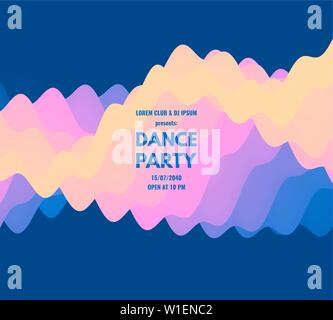 Flyer Or Cover Design - Party Time - Dotted Background With Hands Stock 