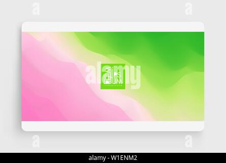 Cover design template with color gradients. Abstract background. Modern pattern. 3d vector Illustration for advertising, marketing, presentation. Stock Vector
