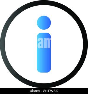 Info sign icon in duo tone color. Website internet information Stock Vector