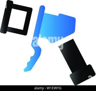 Electric vehicle charger icon in duo tone color. Eco friendly outlet Stock Vector