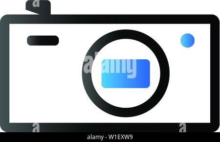 Camera icon in duo tone color. Photography pocket compact Stock Vector