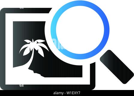 Printing quality control icon in duo tone color. Print shop service publisher Stock Vector