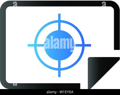 Printing quality control icon in duo tone color. Print shop service publisher Stock Vector
