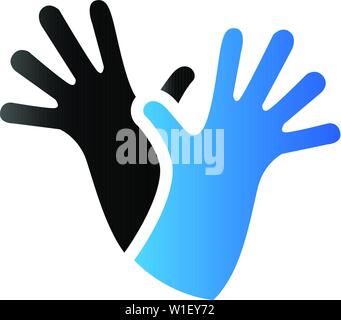 Cleaning glove icon in duo tone color. Equipment rubber household Stock Vector