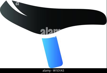 Bicycle saddle icon in duo tone color. Transportation sport cycling spare parts Stock Vector