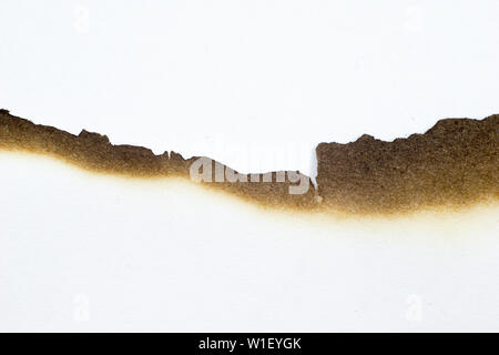 paper burned old grunge abstract background texture Stock Photo