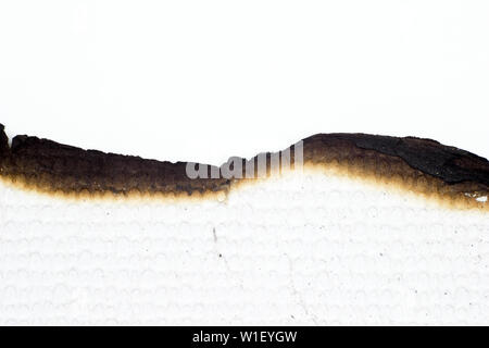 paper burned old grunge abstract background texture Stock Photo