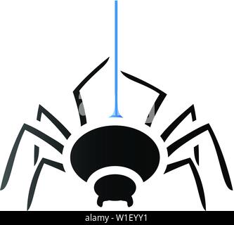 Spider icon in duo tone color. Animal arachnid spooky Halloween Stock Vector