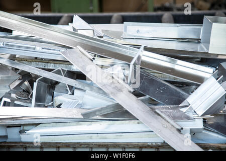 Stacks of metal rods Stock Photo