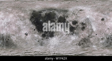 Moon surface in expanded view Stock Photo