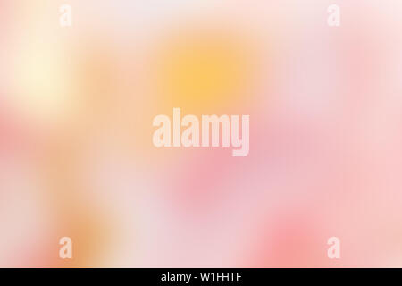 bright pink and yellow coloured abstract blurred background. Blurry abstract design. Pattern can be used as a background or for cards, invitations and Stock Photo