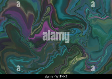 Dark colour abstract marble effect background. Blurry abstract design. Pattern can be used as a background or for cards, invitations and social media Stock Photo