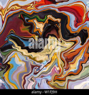 Vibrant multi coloured abstract marble effect blurred background. Blurry abstract design. Pattern can be used as a background or for cards, invitation Stock Photo