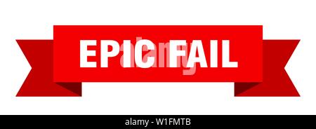 epic fail ribbon. epic fail isolated sign. epic fail banner Stock Vector