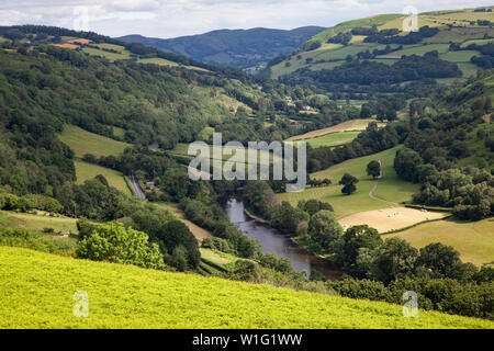 Wye Valley Nr Erwood Powys Stock Photo