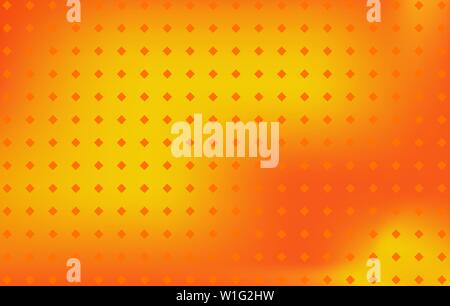 abstract orange yellow uneven color fields with color gradients and a dotted texture, summery warm vector background Stock Vector