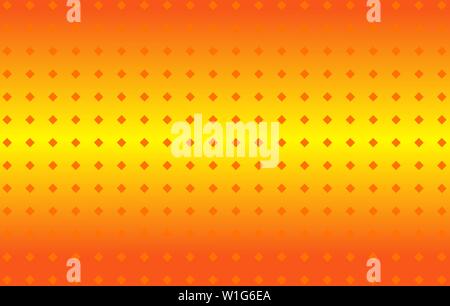 abstract orange yellow gradient light string with a dotted texture, summery warm vector background Stock Vector