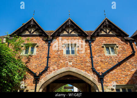 Malvern Priory Gatehouse at Great Malvern, Worcestershire, England Stock Photo