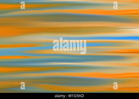 Orange and cyan abstract motion effect blurred background. Blurry abstract design. Pattern can be used as a background or for cards, invitations and s Stock Photo