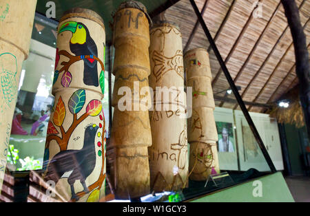 Museum of Indigenous Cultures, Pre-Columbian Village, La Virgen de Sarapiqui Village, Sarapiqui Region, Costa Rica, Central America, America Stock Photo