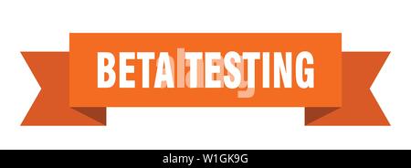 beta testing ribbon. beta testing isolated sign. beta testing banner Stock Vector