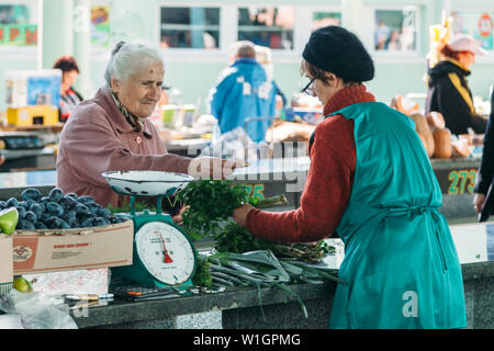 Life in Transnistria (unrecognized republic at the borders of the European Union) Stock Photo