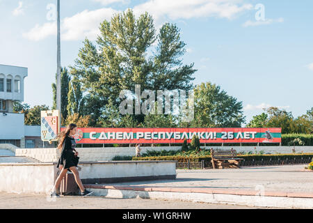 Life in Transnistria (unrecognized republic at the borders of the European Union) Stock Photo