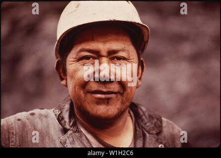 NAVAJO TRUCK DRIVER Stock Photo