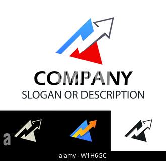 The memorable logotype for businesses such as forex markets, sports betting and statistic services. Stock Vector