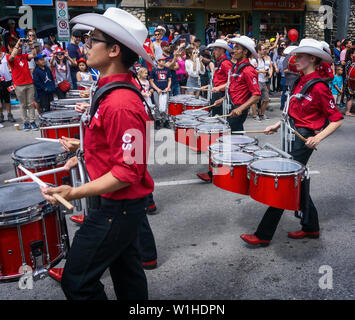 Calgary Stampede Showband Banff Canada Day Alberta Canada Stock Photo