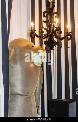 Miami Beach Florida,Collins Avenue,Chesterfield,hotel hotels lodging inn motel motels,lobby,Halloween,holiday,October 31,celebration,decoration,ghoul, Stock Photo