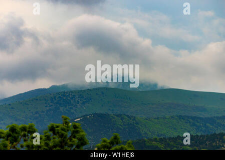 The big powerful storm clouds before a thunder-storm Stock Photo