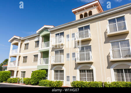 Naples Florida,Hilton DoubleTree Guest Suites,chain,hotel hotels lodging inn motel motels,lodging,three story building,outside exterior front,entrance Stock Photo