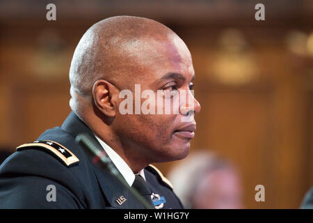 Lt. Gen. Stephen M. Twitty, Deputy Commander, United States European Command during a Field Hearing of the U.S. Commission on Security and Cooperation Stock Photo