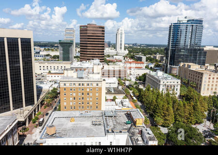 Orlando Florida,Downtown Historic District,skyline,office,building,center,commercial real estate,high rise skyscraper skyscrapers building buildings R Stock Photo