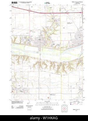 USGS TOPO Map Illinois IL Spring Valley 20120816 TM Restoration Stock Photo