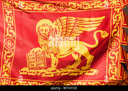 The lion of Saint Mark the Evangelist, the emblem of the Venetian ...