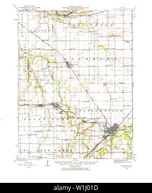 Taylorville, Illinois, map 1923, 1:62500, United States of America by ...