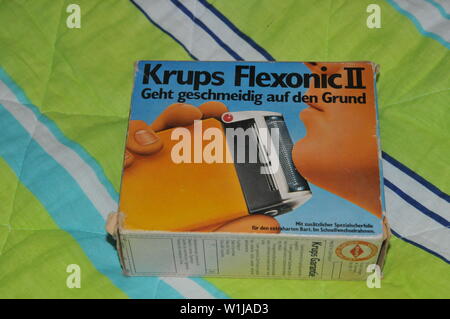 Collectible Electric Shaver Krups Flexonic II from the 60s Stock Photo