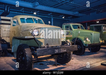 Retro motor cars collection. Riga Motor Museum. May, 2019. Riga, Latvia Stock Photo