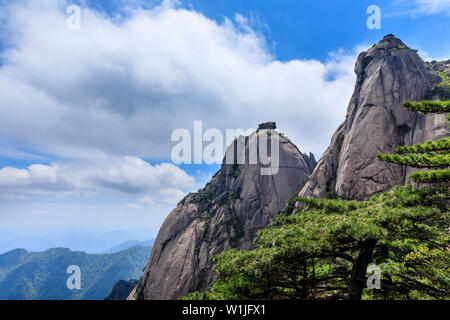 Landscape of Huangshan (Yellow Mountains).UNESCO World Heritage Site.Located in Huangshan,Anhui,China. Stock Photo