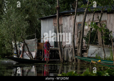 Snippets of the life on Dal Lake in Srinagar, Kashmir Stock Photo