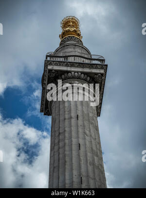 The Monument in the City of London Stock Photo