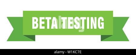beta testing ribbon. beta testing isolated sign. beta testing banner Stock Vector