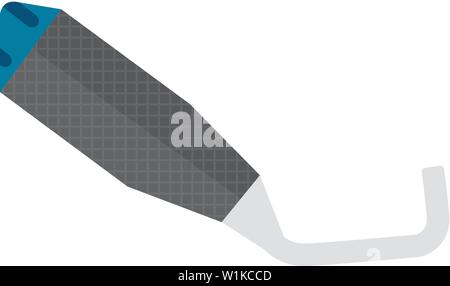Motorcycle exhaust icon in flat color style. Automotive transportation parts machine repair Stock Vector