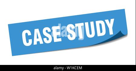 case study sticker. case study square isolated sign. case study Stock Vector