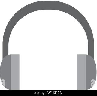 Headset Audio icon in flat color style. Stock Vector
