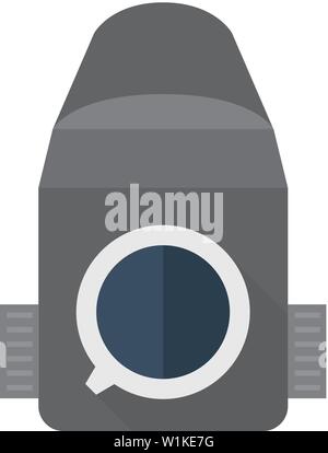 Camera icon in flat color style. Vintage retro photography photo mechanical analog film shooting medium format Stock Vector