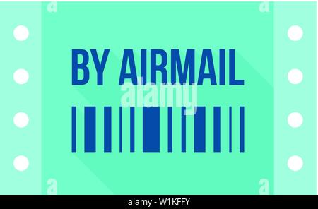 Logistic receipt icon in flat color style. Send, shipping, delivery Stock Vector